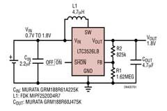 纖巧型同步升壓轉換器在 700mV 條件下啟動