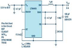 低EMI／EMC輻射開關轉換器簡化了ADAS設計