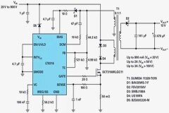 將600V輸入的隔離反激式控制器的電源電壓擴展至800V