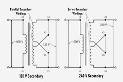 控制變壓器操作和尺寸