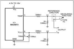 利用電壓基準補償熱電偶冷端