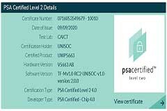 紫光展銳春藤 V5663 芯片通過(guò) PSA Level 2 認(rèn)證
