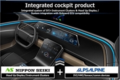 日本精機(jī)聯(lián)手阿爾卑斯阿爾派，推進(jìn)集成駕駛艙產(chǎn)品