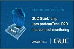 GUC GLink芯片采用proteanTecs芯片到芯片互連監控技術