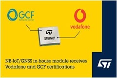 意法半導(dǎo)體位置感知移動網(wǎng)絡(luò)IoT模塊獲得沃達豐 NB－IoT 認證