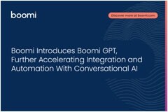 Boomi推出Boomi GPT，進一步加速與對話式AI的集成和自動化