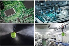 IKEUCHI研發的濕度控制系統在表面貼裝(SMT)生產流程中使用干霧