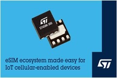 意法半導(dǎo)體嵌入式 SIM 卡支持物聯(lián)網(wǎng)新標(biāo)準(zhǔn)，有望徹底改變物聯(lián)網(wǎng)設(shè)備批量管理
