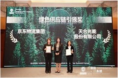 推動(dòng)產(chǎn)業(yè)鏈綠色轉(zhuǎn)型，天合光能獲必維頒發(fā)綠色供應(yīng)鏈引領(lǐng)獎(jiǎng) 