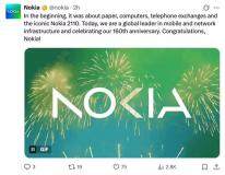 諾基亞公司迎來成立 160 周年紀念