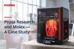 Molex與3D打印領軍企業Prusa Research攜手合作， 支持其在3D打印領域的快速發展