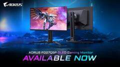 技嘉推出500Hz 高刷新率 QD－OLED 電競顯示器 AORUS FO27Q5P 正式上市