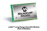 Microchip推出首個符合超長距離、低功耗網絡標準的模塊