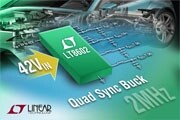 Linear推出可達(dá) 42V 輸入、高效率、四輸出同步單片降壓型開關(guān)穩(wěn)壓器LT8602
