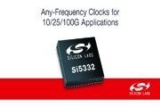 Silicon Labs高集成度、低功耗時(shí)鐘芯片簡化嚴(yán)苛的10／25／100G時(shí)鐘設(shè)計(jì)
