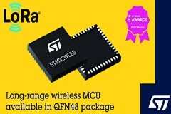 STM32WLE5 無線系統芯片系列推出48引腳封裝，擴展LoRa應用范圍