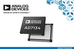 Analog Devices AD7134精密無混疊ADC在貿澤開售 為高性能測試和測量提供支持