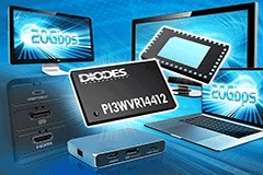 Diodes Incorporated 的 20Gbps 多通道多任務器/解多任務器可提升 HD/UHD 視頻信號繞送效益