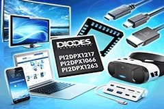 Diodes 公司的 1.8V 10Gbps USB Type－C 及 DisplayPort 線性ReDriver訊號中繼器提供更強大的訊號完整性效能及低功耗運作