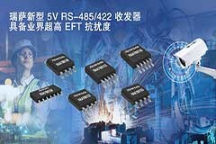 瑞薩電子推出具備業界超高EFT抗擾度的5V RS－485/422收發器產品家族