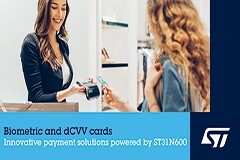 意法半導體推出下一代安全微控制器，助力卡上生物特征識別系統和卡動態驗證解決方案