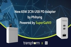 飛宏新推出的65W 2C1A USB PD適配器采Transphorm的氮化鎵技術
