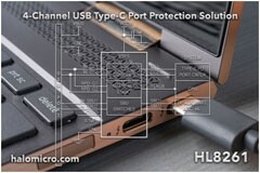希荻微推出適用于筆記本電腦的USB Type－C接口保護芯片