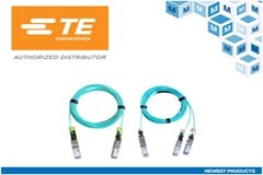 貿澤電子開售適用于高性能計算的TE Connectivity有源光纜組件