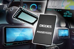 Diodes 公司推出 10Gbps 符合汽車規格的交叉開關可簡化車內 USB－C 連接功能