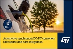 意法半導體新車規單片同步降壓轉換器面向輕負載、低噪聲和電隔離型電源應用