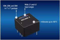RECOM推出高性能“K”系列引腳式 DC／DC 轉(zhuǎn)換器