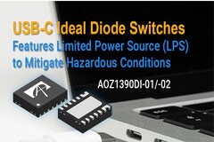 AOS推出具有限功率 (LPS) 功能的理想二極管保護開關