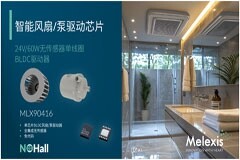 Melexis率先在全球推出60W單線圈無傳感器BLDC驅動芯片