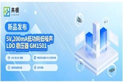 『新品發(fā)布』共模半導(dǎo)體推出5V/200mA 低功耗低噪聲 LDO 穩(wěn)壓器 GM1501
