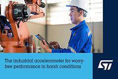 意法半導體推出內置邊緣AI的超低功耗工業級加速度計，面向免維護智能感測應用