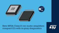 意法半導體推出高頻數字車規音頻功放，節省空間，面向智能駕駛艙