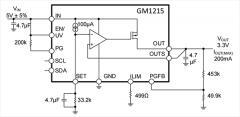 共模半導體推出具備 I2C 調壓的低功耗、低噪聲、超高 PSRR線性穩壓電源 GM1215