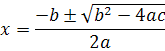 quadratic solution
